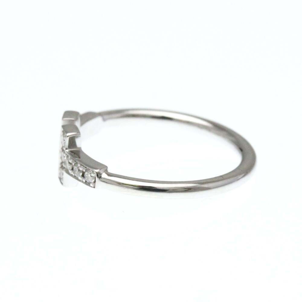 Tiffany T-wire Diamond Ring White Gold (18K) Fashion Diamond Band Ring Silver - Picture 2 of 9